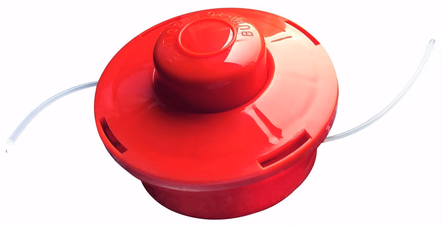 Omgoods - Testina di taglio per tosaerba con filo M10, colore rosso