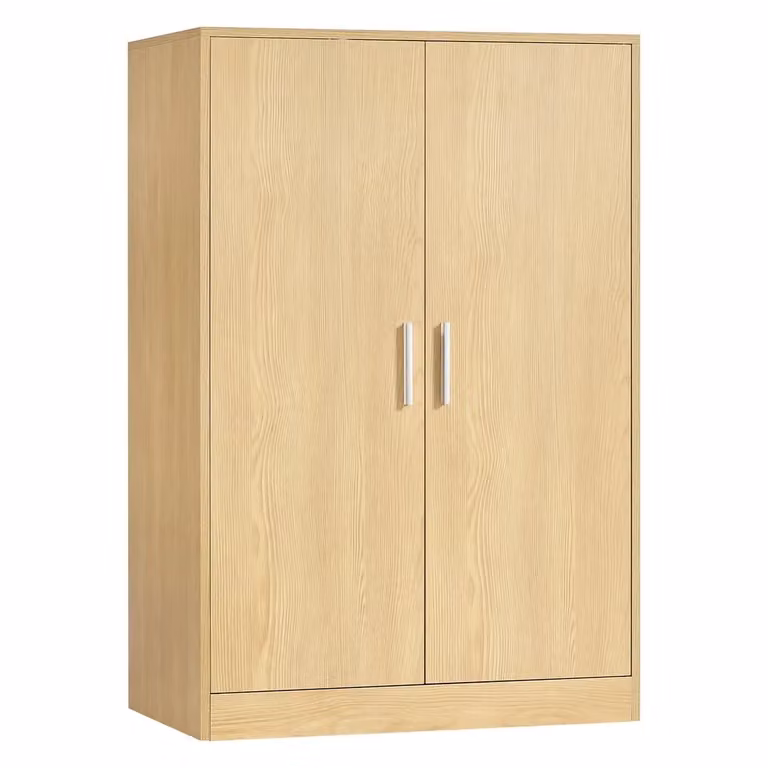 Scarpiera armadio con ante e ripiani regolabili salvaspazio, Beige Rovere / 60 x 36 x 90 cm