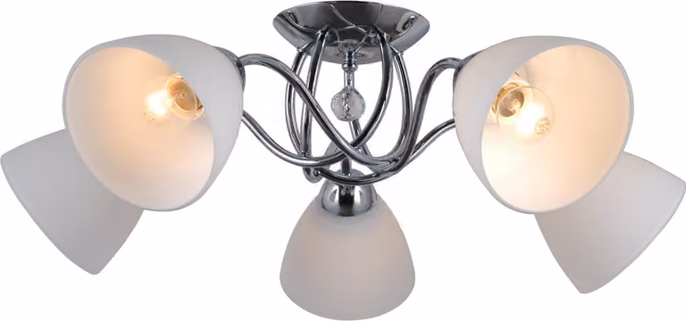Italux Lugano Lampadario LED cromo stilizzato PND-5643-5