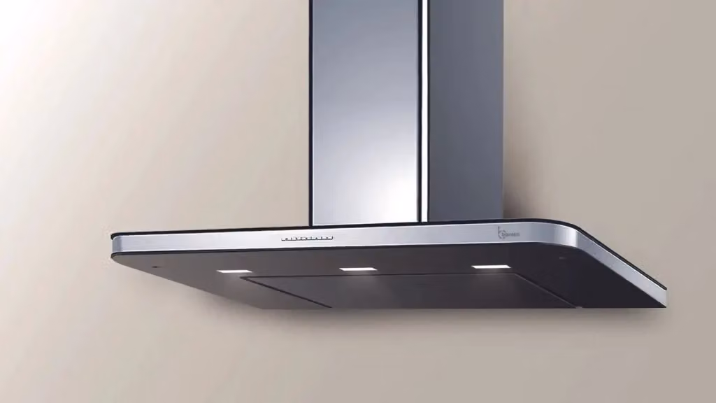 Cappa a parete Baraldi Stivia Parete in acciaio inox e nero, larghezza 90 cm, aspirazione 800 m3/h – 2