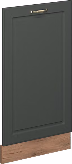 Pannello frontale della lavastoviglie Vicco Fame-Line Verde-oro rustico 45 cm senza piano di lavoro, Model 54511