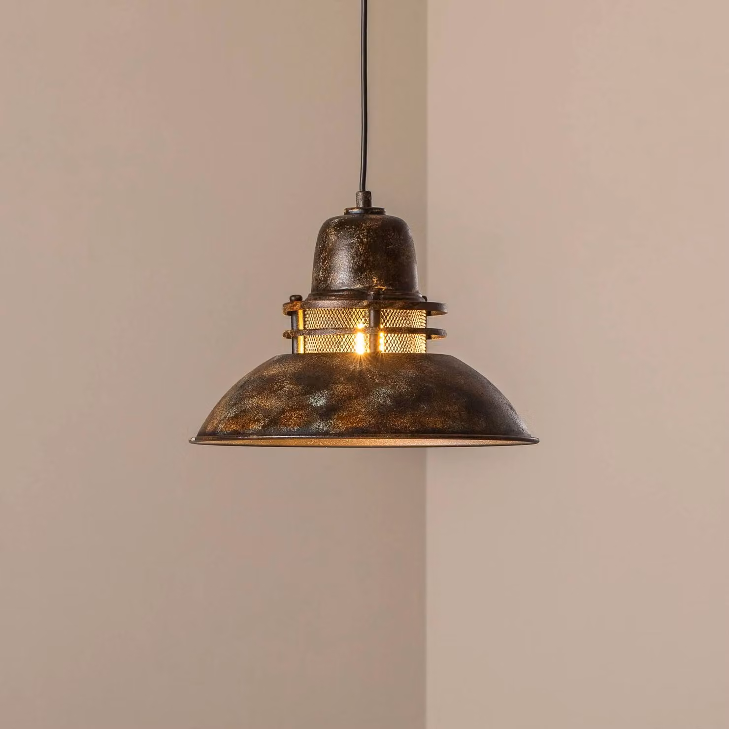 Lampada a sospensione Opviq, dimmerabile, Marrone / Ruggine, Soggiorno / Sala da pranzo, Metallo, Vintage, Lampada a sospensione