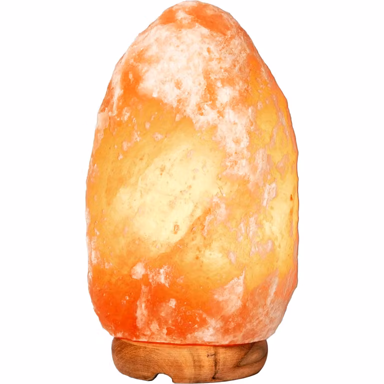 DICTROLUX Lampada di Sale Rosa dell'Himalaya Dimmerabile, Colore Rosa e Arancione, H 20 cm, Diametro: 13 cm