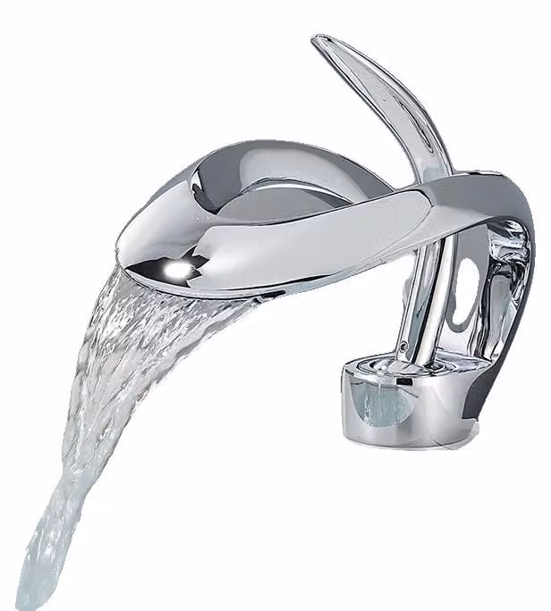 Miscelatore per lavabo, monocomando, da appoggio, cromo