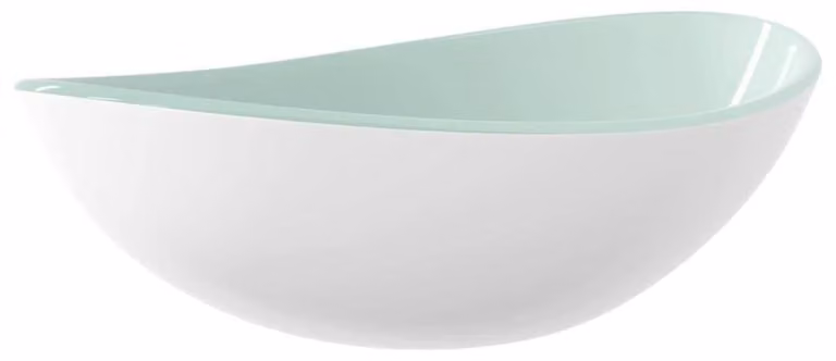 Lavabo da appoggio moderno in vetro temperato
