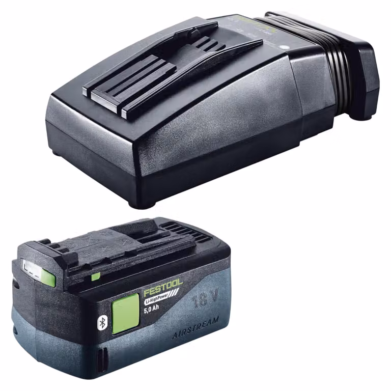 Set energia Festool 1x BP 18 Li 5,0 HP-ASI HighPower Batteria 18 V 5,0 Ah ( 578519 ) + Caricabatterie TCL 6 ( 201135 )