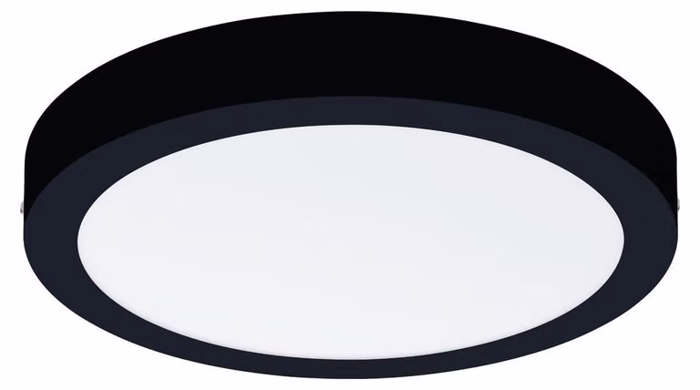 Plafoniera Fueva-CCT Ø300 mm nera