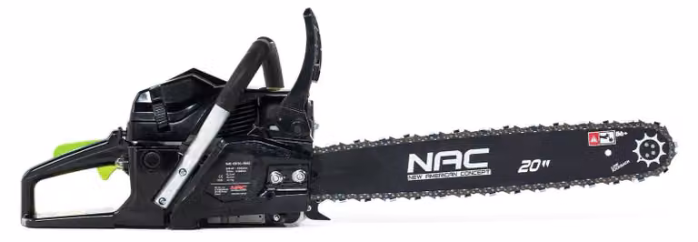 NAC, motosega a benzina, cilindrata 61 cm³, lunghezza barra catena 50 cm, modello NAC-CST61-50AC