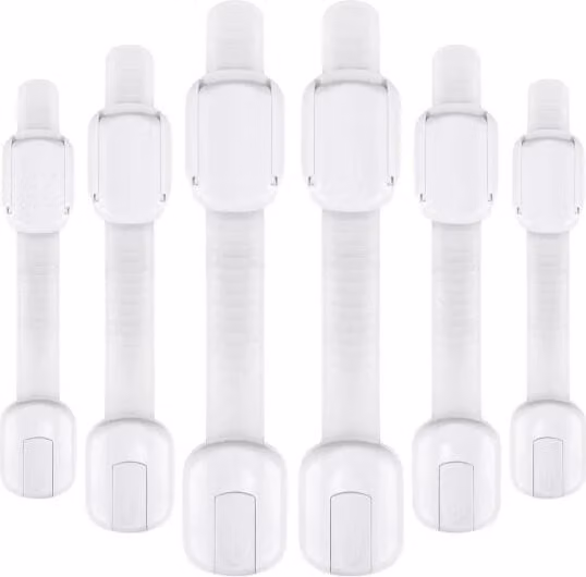 Dispositivo di sicurezza Ricokids per l'apertura di armadi 798100 6 pz. bianco