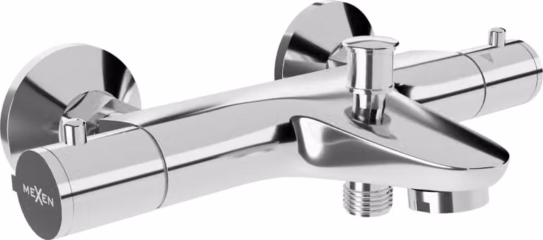 Mexen Nox miscelatore termostatico per vasca, cromato - 77350-00
