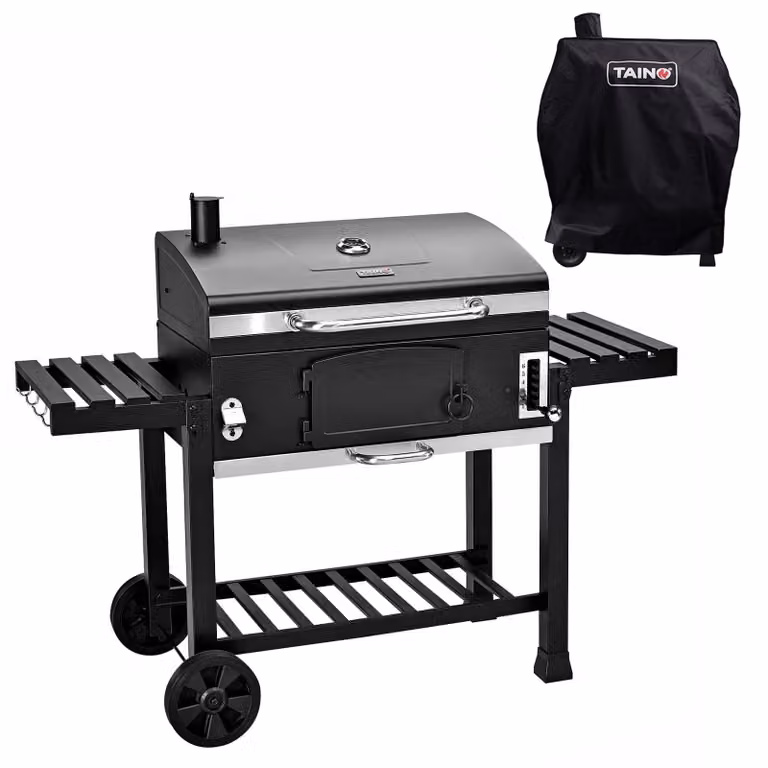 Affumicatore a carbone - Griglia a carbone - Ghisa - 142 x 46 x 111 cm