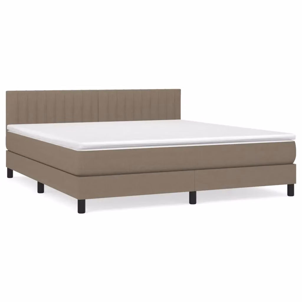 Letto Ibrido con Giroletto a Molle e Materasso vidaXL, Colore Beige, L/P: 160 x 200 cm – 2