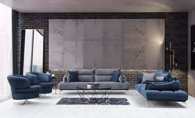 Stilvoll Sofagarnitur 3+3+1+1 Sitzer Designer Wohnzimmer Set von 4tlg