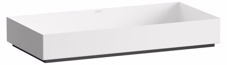 LAUFEN METAPHOR Cuvette de lavabo, rectangulaire, sans trou pour robinet, sans trop-plein, 750x375x115mm, H512ME70001121, H512ME70001121
