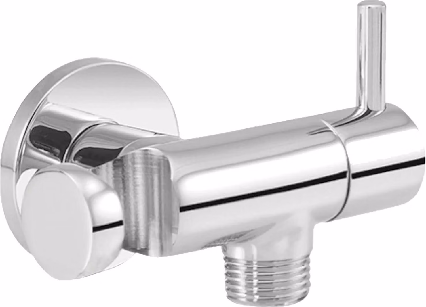 gomito di collegamento a parete tecuro Design, bloccabile, DN 15 1/2 pollici, ottone cromato