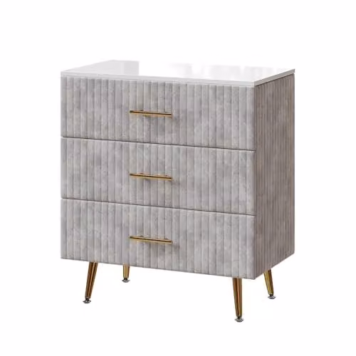 Vicco Cassettiera Velia, Grigio, 70 x 78.5 cm