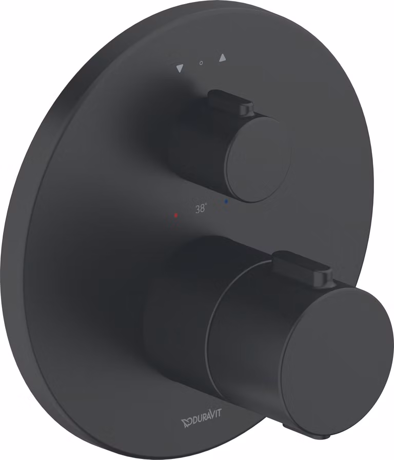 Duravit robinetterie thermostatique, thermostat encastré, 2 consommateurs, rond, TH4200014046, TH4200014046