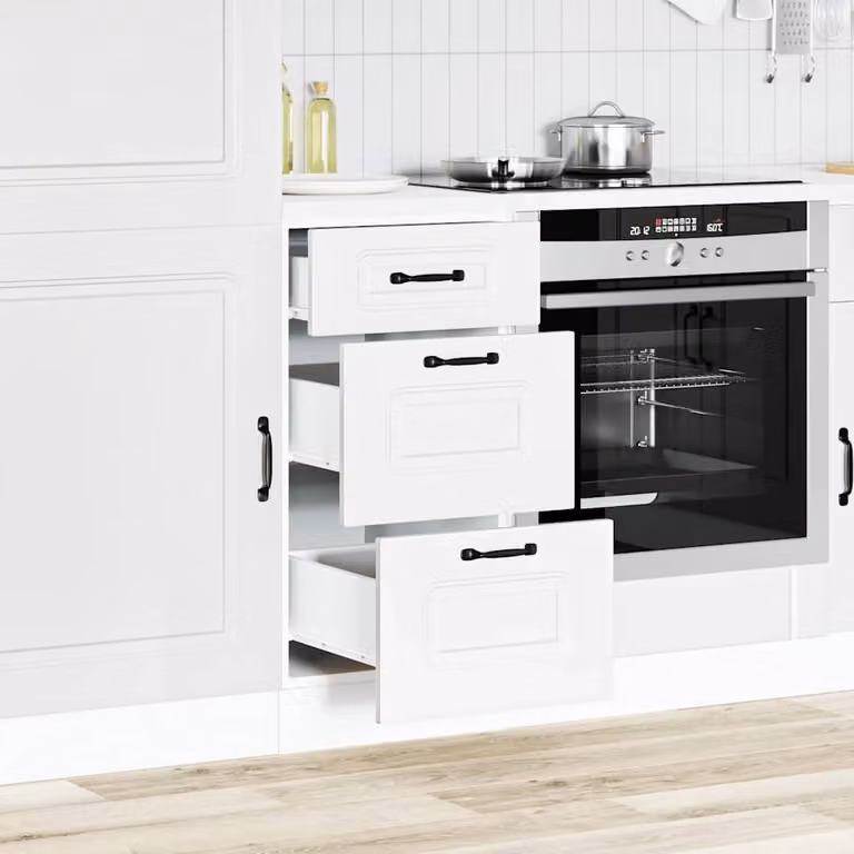 Base da Cucina Kalmar Bianco in Legno Multistrato