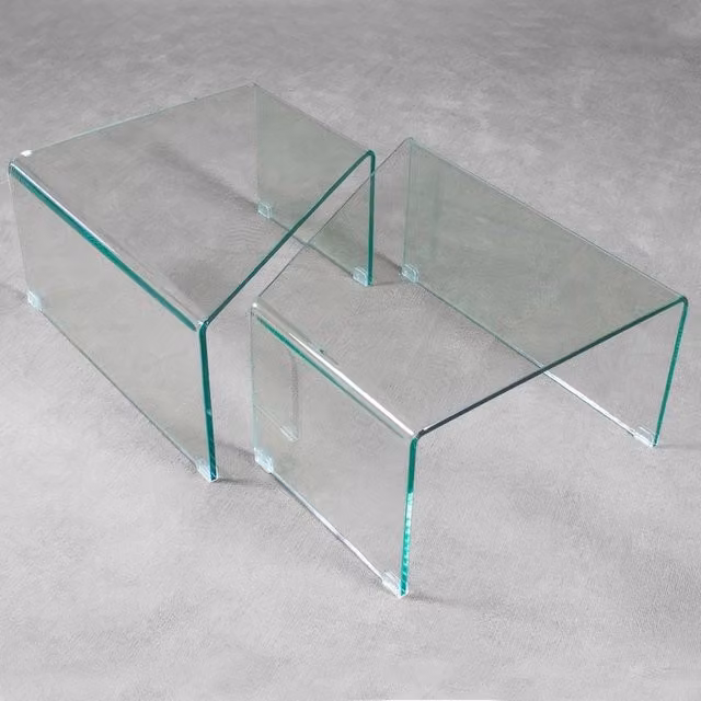 Tavolino in Vetro Modulabile Mercury Trasparente