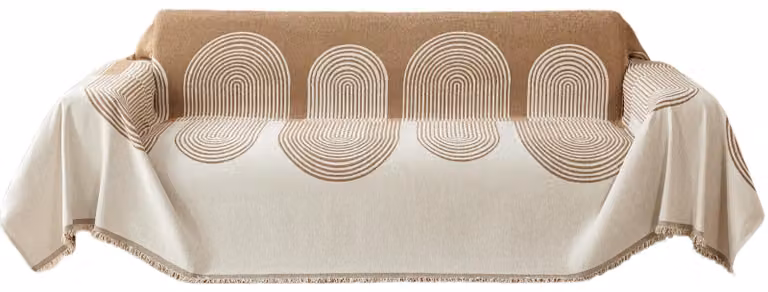 Cuscini per divani a 1, 2, 3 o 4 posti, color crema, 180 x 300 cm