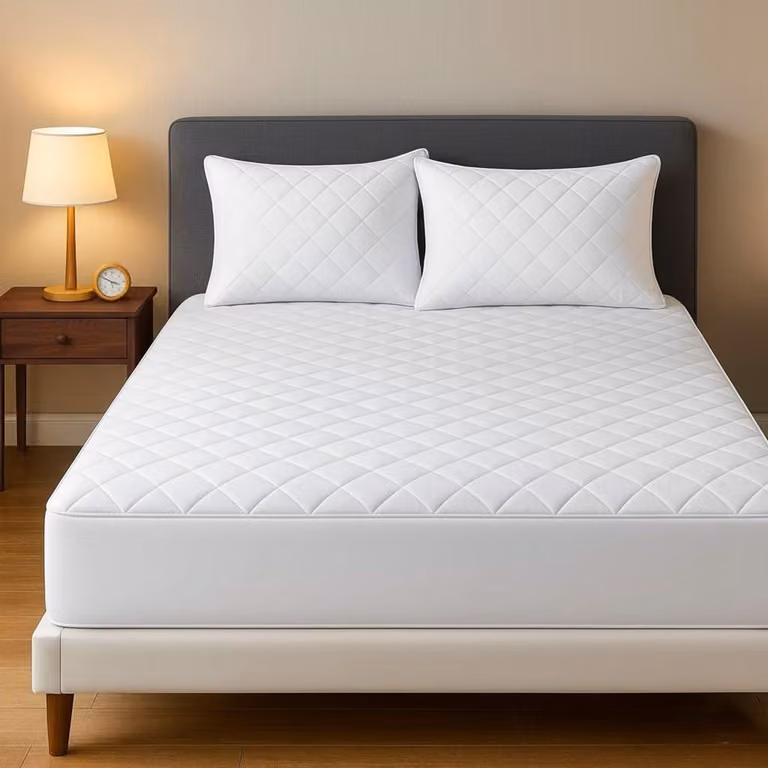 Coprimaterasso imbottito, extra profondo, trapuntato, ipoallergenico