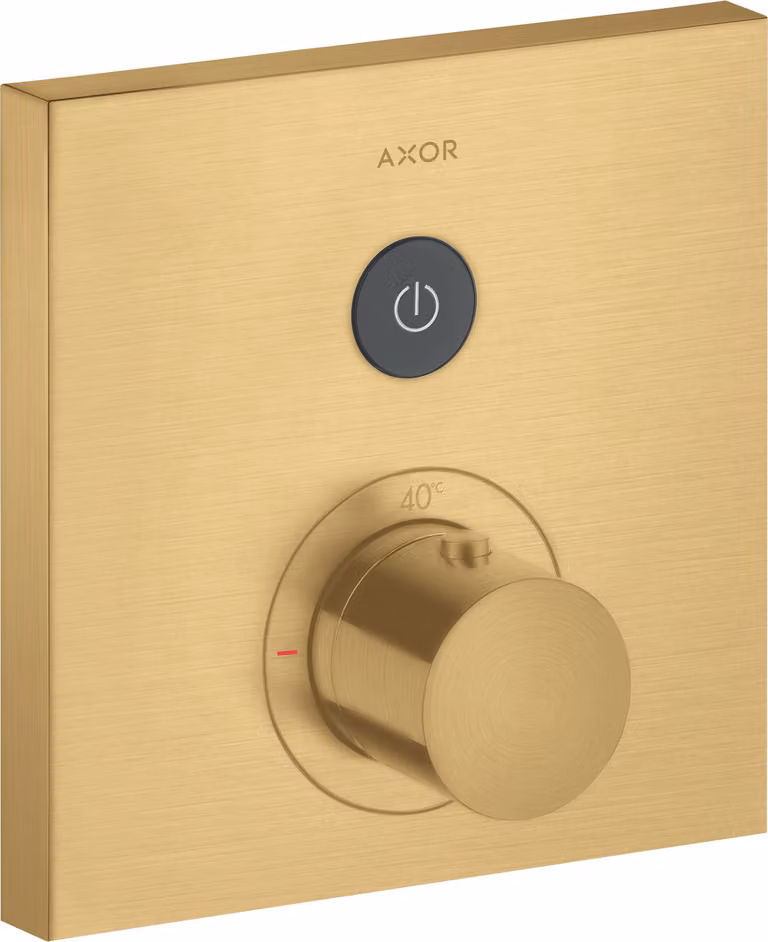 hansgrohe AXOR Starck ShowerSelect Thermostat carré à encastrer pour 1 consommateur, 36714250, 36714250