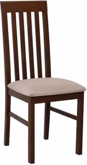 Sedia da pranzo imbottita DANBURY 1 - noce / beige