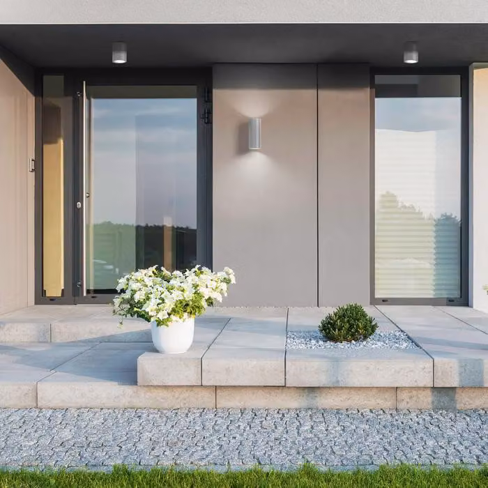 Apparecchio di illuminazione esterna LED C4 Orion - 13,1 W, luce bianco caldo, 1135 lm, grado di protezione IP54, colore grigio