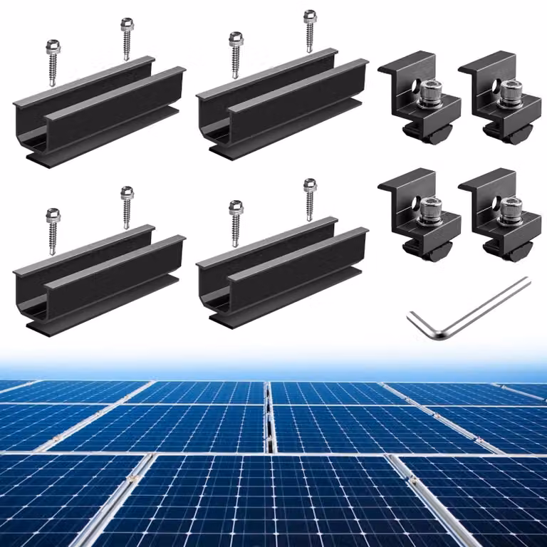 Solidchoice - Set di 6 accessori per il montaggio di pannelli solari