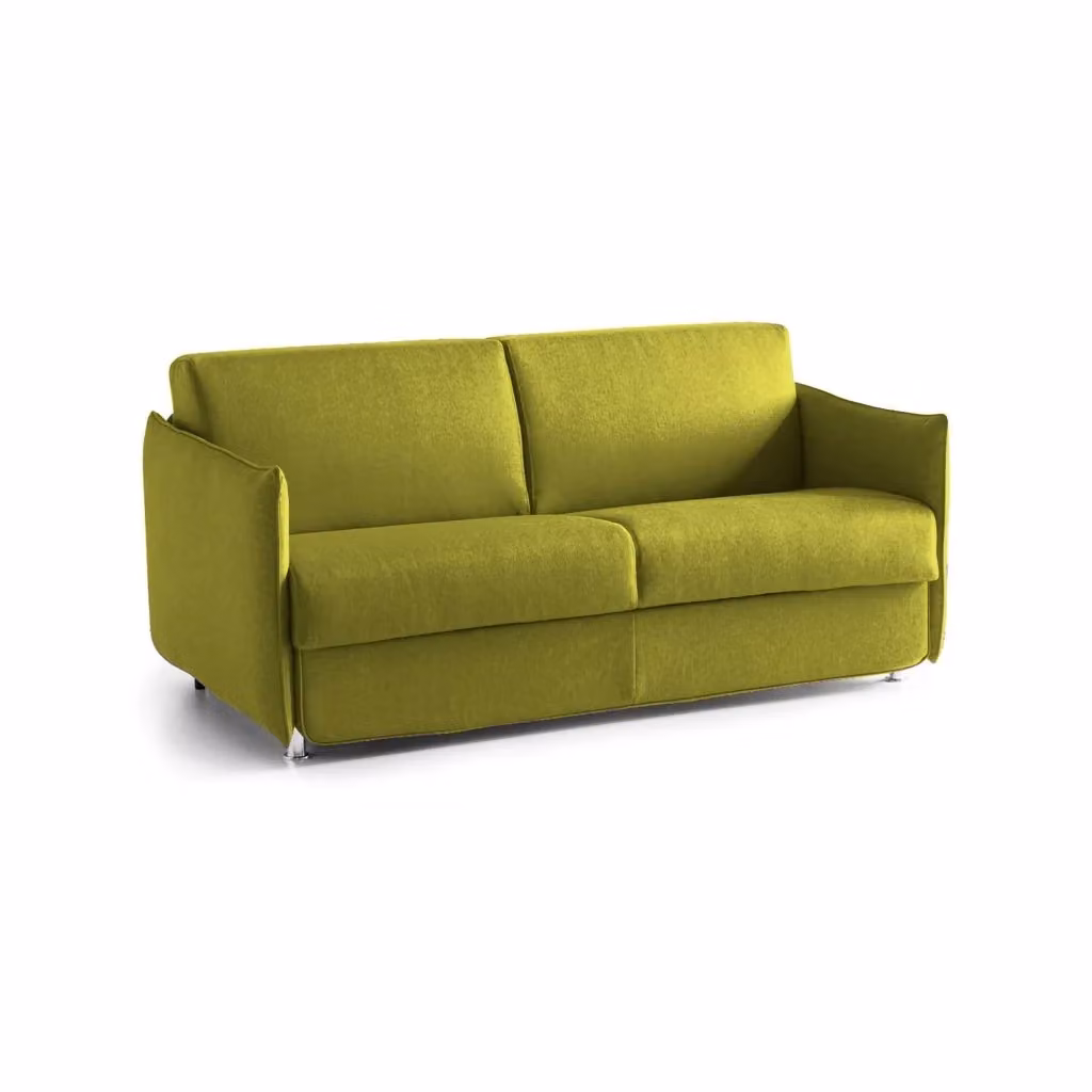 Trovo Divano Letto 2 Posti Made in Italy con Rivestimento Sfoderabile Verde L: 180 cm, P: 95 cm – 2