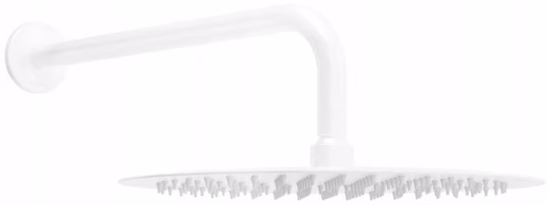 Mexen Slim soffione doccia 25 cm con braccio doccia, bianco - 79225211-20