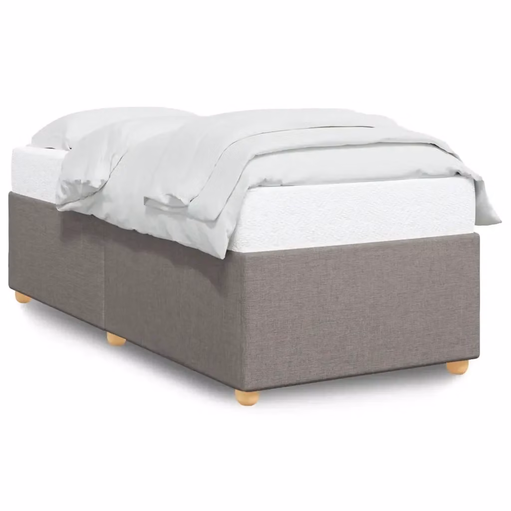 Giroletto vidaXL senza materasso in tessuto beige e grigio L/P/H: 90 x 200 cm – 2