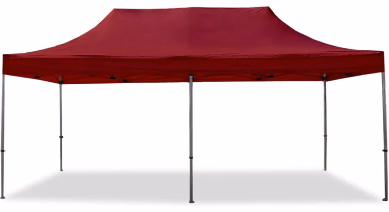 TOOLPORT 3x6m gazebo pieghevole, PREMIUM acciaio, rosso
