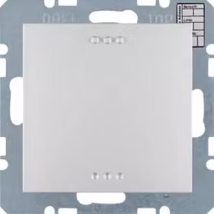 Berker 75441283 Termostato per edifici con interfaccia a pulsante, alluminio opaco Berker B.7