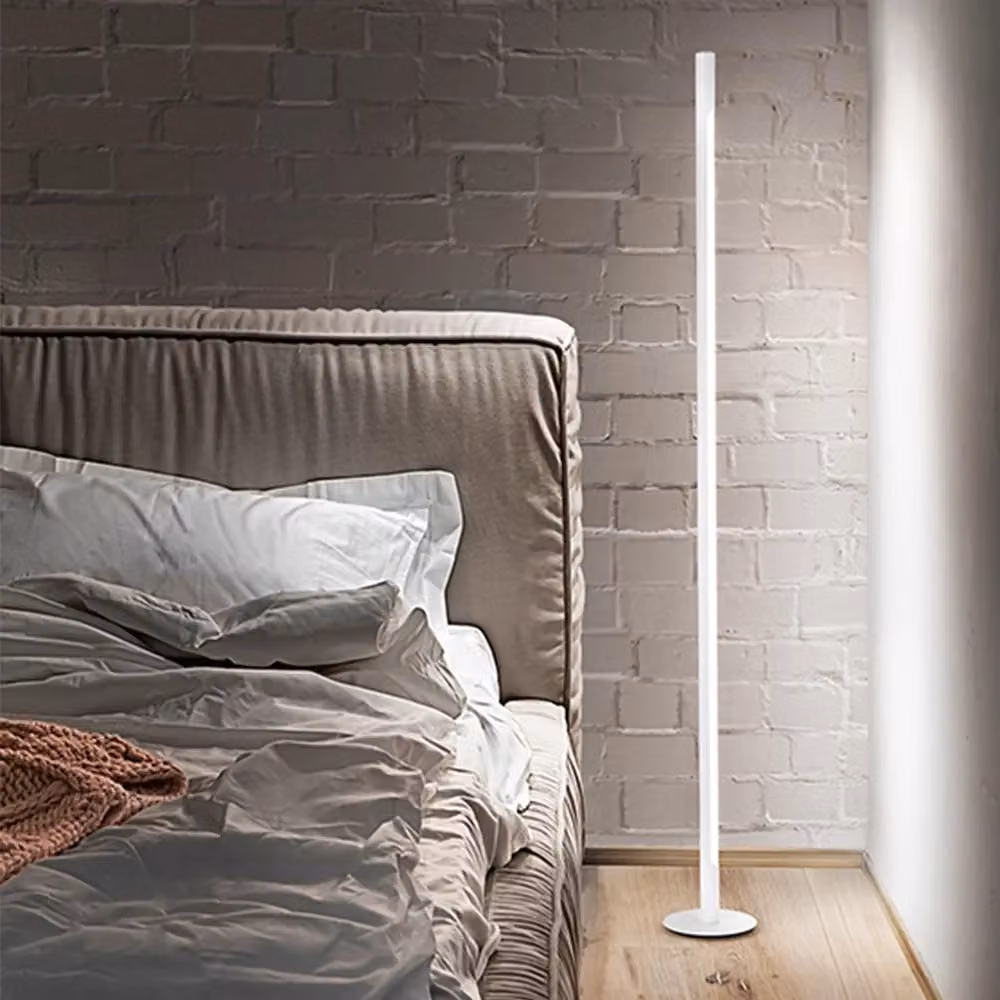 Piantana Moderna Perenz Stick in Metallo Bianco con LED da 22W 3000K Dimmerabile – 2