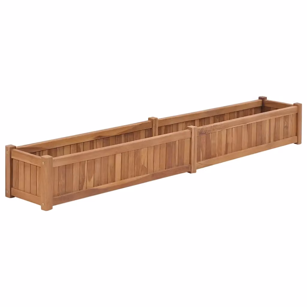 Letto rialzato da giardino vidaxl in legno di acacia marrone L: 200 cm, P: 30 cm, H: 25 cm – 2