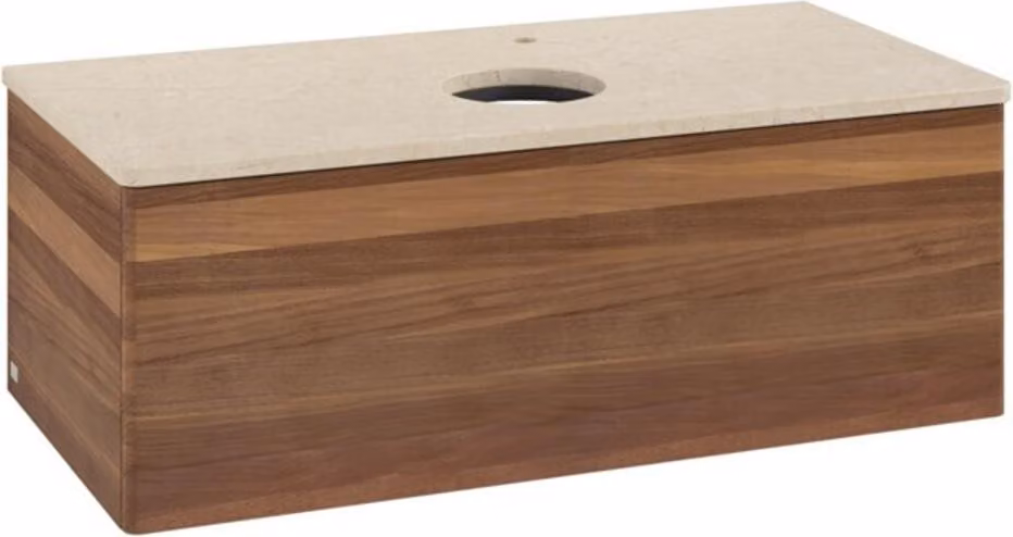 Mobiletto V&B senza struttura frontale, con illuminazione Antao 100x36x50cm, HL, WBP botti