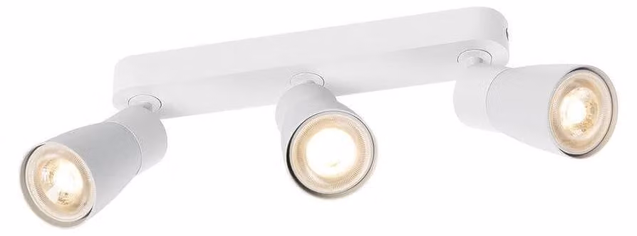 SLV PURI 2.0 Cupola, plafoniera da parete e soffitto, lunga, 3 x max. 6W GU10, bianco 1008330