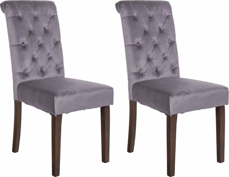set di 2 sedie da pranzo - Sedie da cucina - Comfort extra e schienale elegante