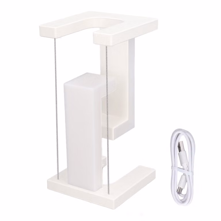 Lampada da scrivania magnetica con 3 livelli di luminosità, comando touch, illuminazione a LED, ideale per la camera da letto, l'ufficio e la casa, bianca