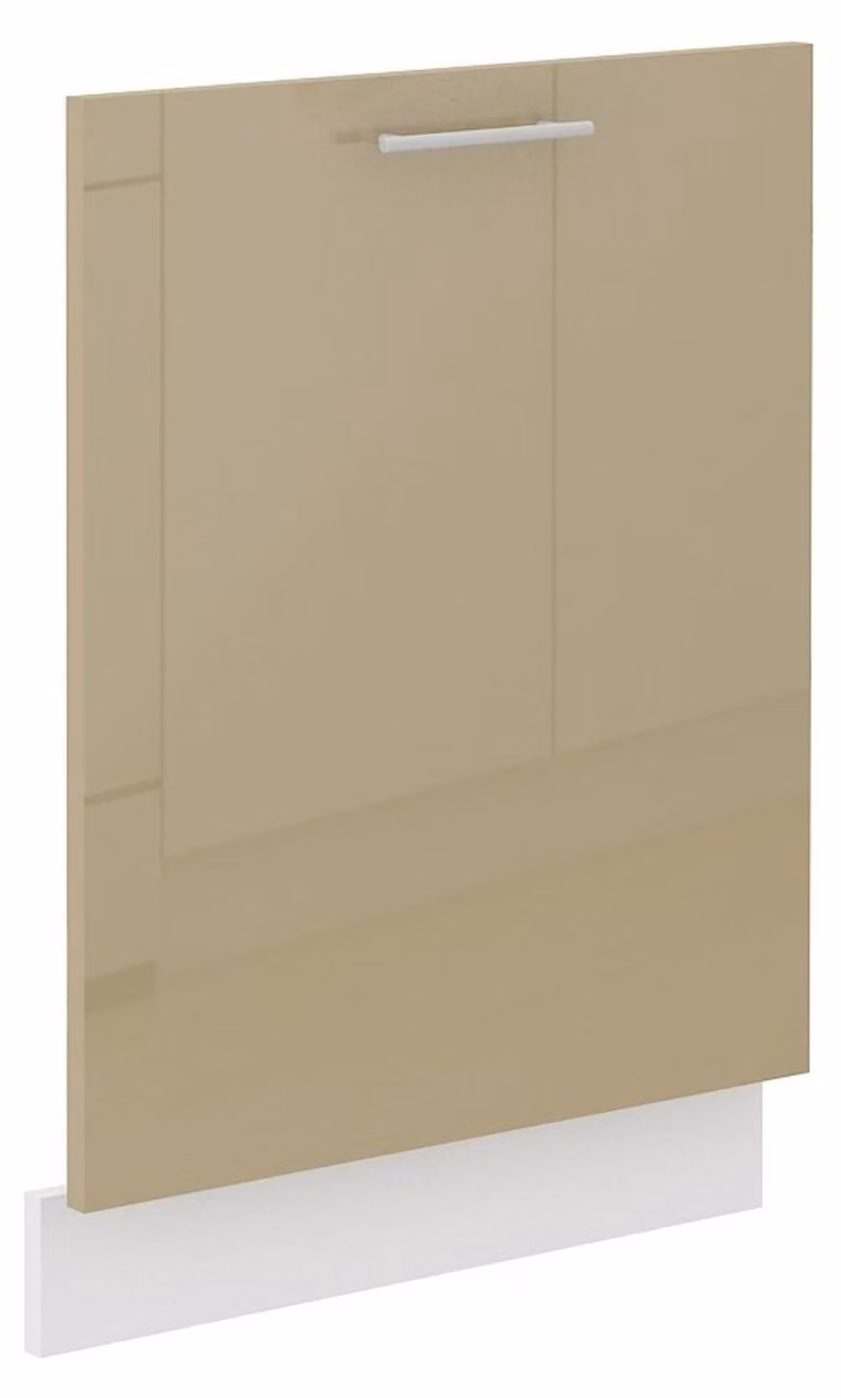 Pannello frontale per lavastoviglie da incasso totale, 60 cm, colore cappuccino, finitura lucida, modello Lara