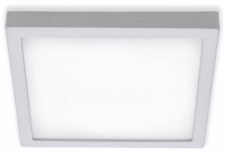 Lampada da soffitto a LED Lampada da soffitto 21 W quadrata 4000K cromo opaco Briloner