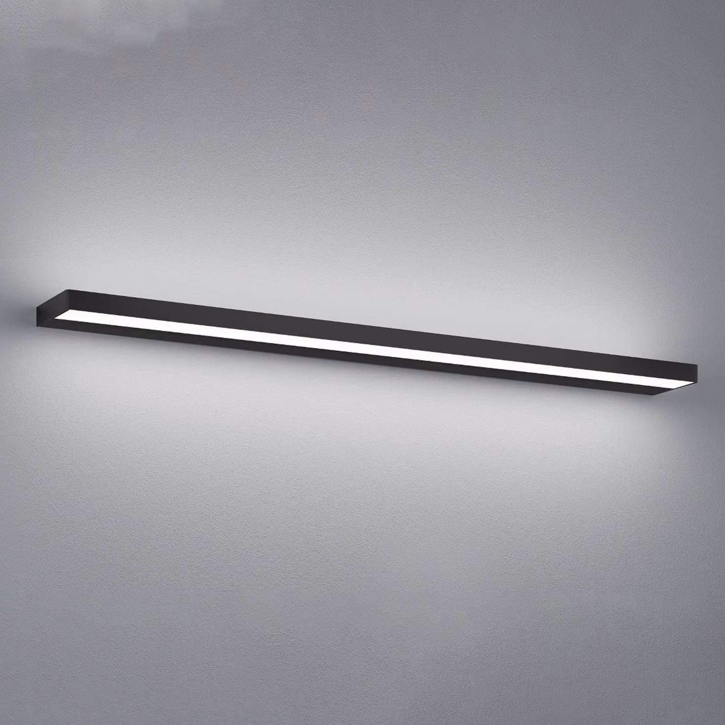 Helestra Applique da parete a LED Slate, Nero, Bagno, Alluminio, Moderno, Applique a LED
