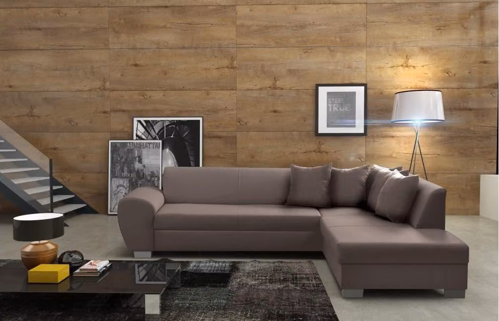 Designer Sofa Ecksofa Stoffsofa Bettfunktion Sofa Samt Eckcouch Couch