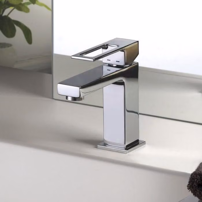 Miscelatore monocomando per lavabo, modello Pure 2.0, completo di gruppo di scarico