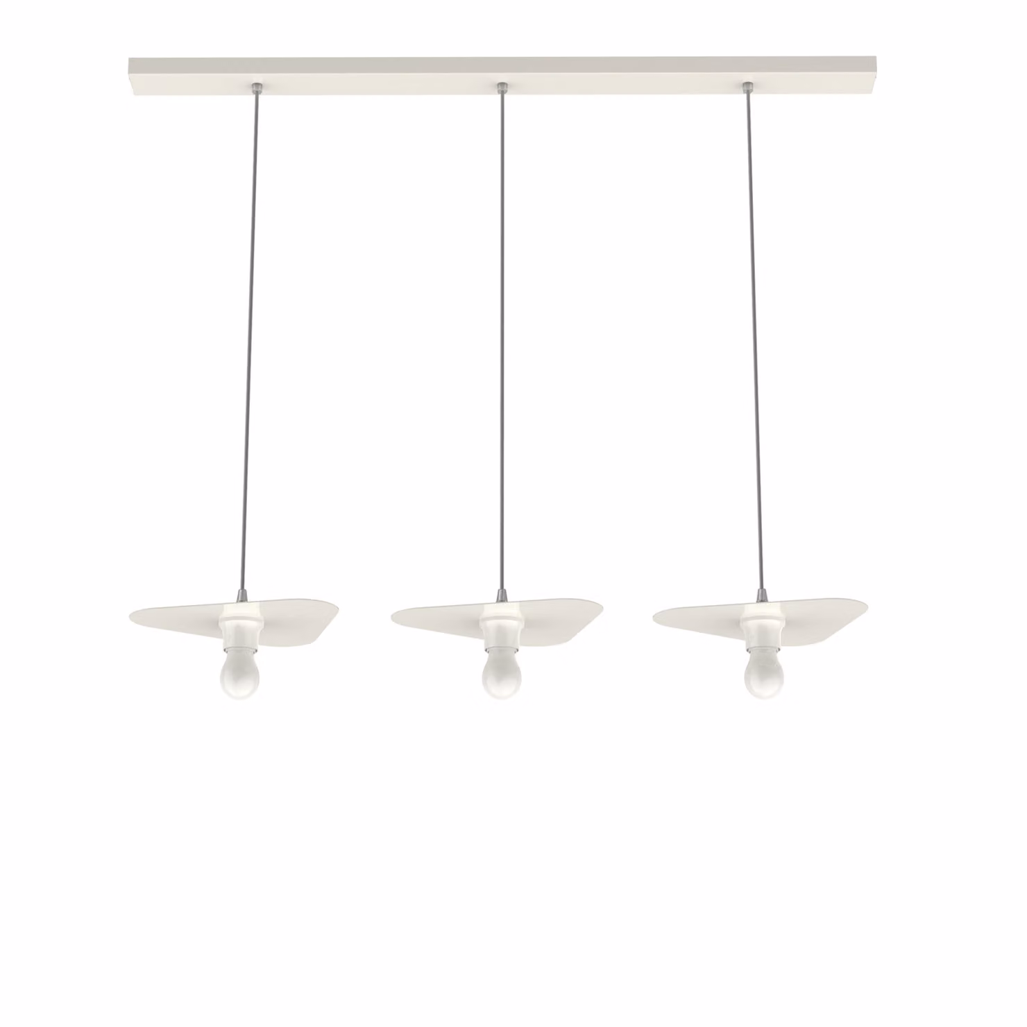 Lampada A Sospensione Cloud Lineare A 3 Luci, Monocolore Lucida