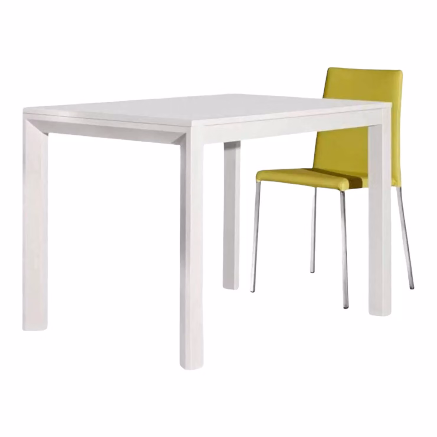Tavolo moderno allungabile in legno bianco frassino Mobili 2G L: 110 cm, P: 85 cm, H: 77 cm – 1