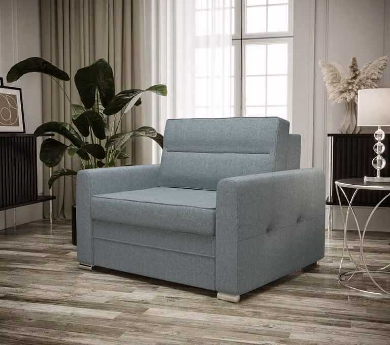 Relax Stoff Textil Lounge Fernseh 1 Sitzer Sessel Design Stuhl Polster Club