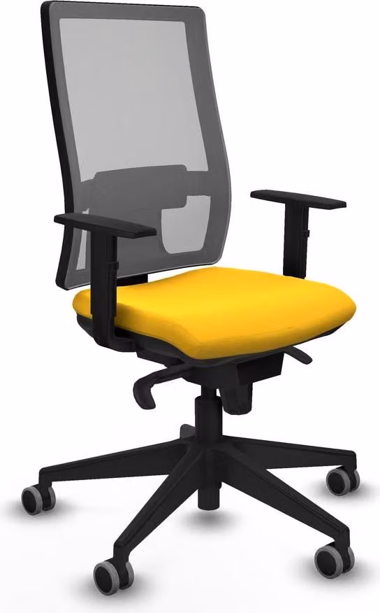 Sedia da ufficio Piqueras y Crespo 1D066G0 Giallo