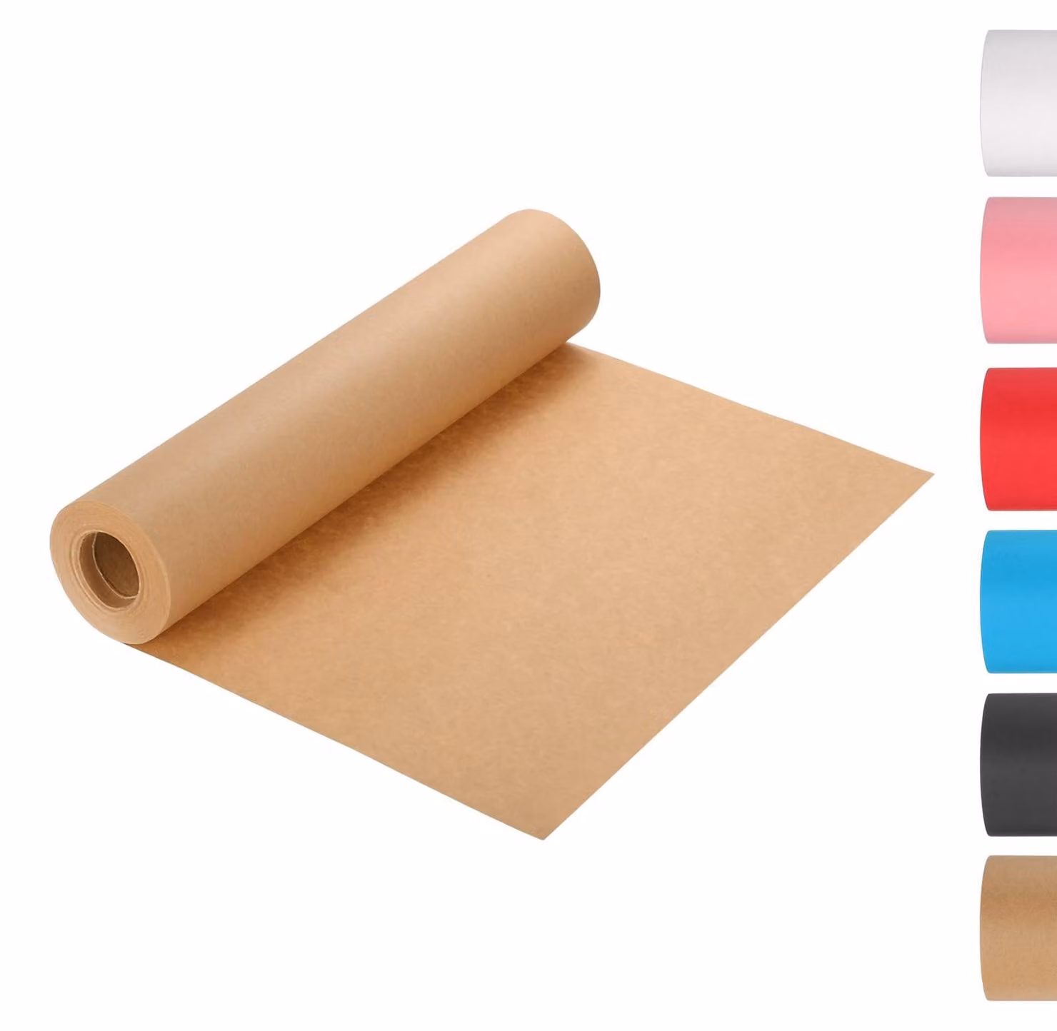 Rotolo di carta kraft, 10 metri x 35 cm, color marrone scuro, 1 rotolo
